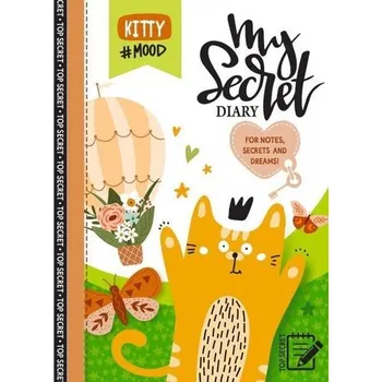 Set školních potřeb Pamiętnik 135x197/48K kratka TW brokat Kot