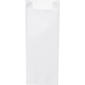 Obal na kolo Papírový sáček s bočním skladem bílý 15+7 x 42 cm `3kg` 1000 ks