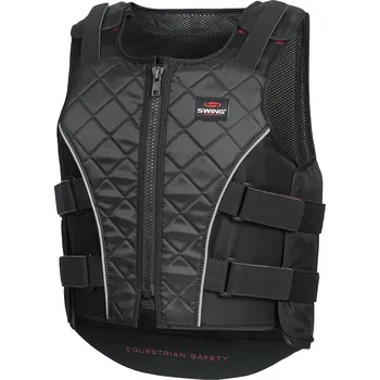 Jezdecká bezpečnostní vesta Bezpečnostní vesta SWING P19 černá vel. Junior M