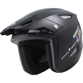 Helma na motorku KENNY přilba TRIAL UP 22 black/holographic S