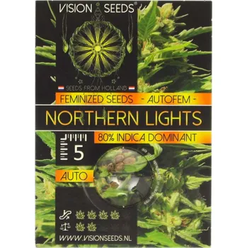 Semeno Northern Lights AUTO – samonakvétací semena | Vision Seeds Feminized (Ks): 10