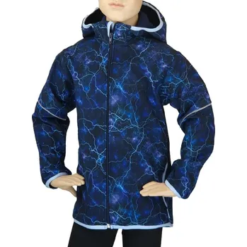 Chlapecké oblečení CHLAPECKÁ SOFTSHELLOVÁ BUNDA BOUŘKA FM007 Velikost: 104, Barva: Bouřka