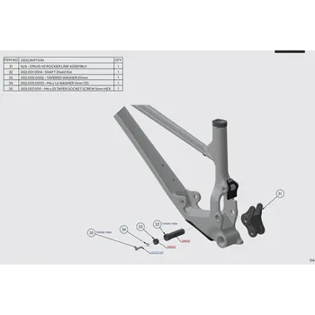 rám kola Kit Forbidden V2 - vahadlo