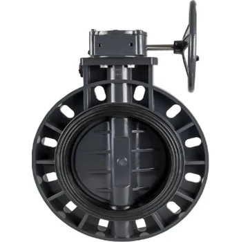 Ventil Mezipřírubová uzavírací klapka s otočným kolem PVC-U, 250mm