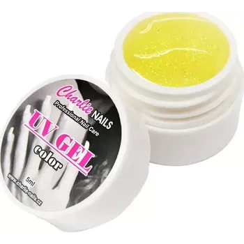 Charlie UV/LED gel 5ml - žlutý glitter č.426