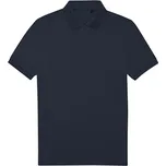 B&C Prodyšná pánská směsová polokošile z jemného piqué Barva: modrá námořní, Velikost: 3XL BCPU428