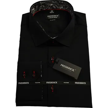 Pánská košile Pánská košile s dlouhým rukávem - střih SLIM - vzor F107A - s prodlouženou délkou rukávu 188/194 cm - 44