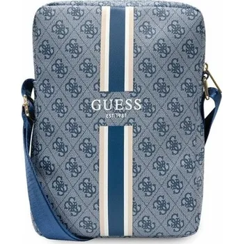 Guess Pouch 10" 4G Stripes Blue Exkluzivní a mimořádně elegantní kabelka z kolekce 4G Stripes je nejnovější nabídkou ochranných doplňků podepsaných známým módním domem Guess.