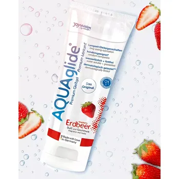 Lubrikační gel Lubrikační gel AQUAglide Jahoda, 100 ml