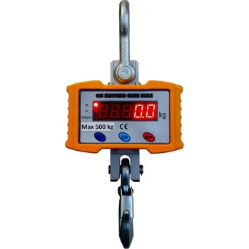 Průmyslová váha LESAK ZEV-500, 500kg/200g Levná závěsná/jeřábová váha s LED displejem za příznivou cenu