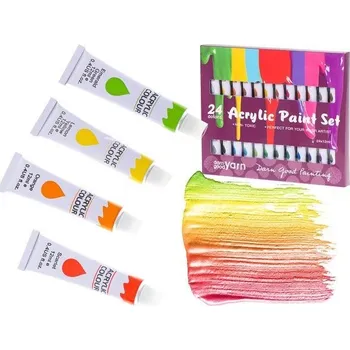 Výtvarná barva Akrylové umělecké barvy, 24ks