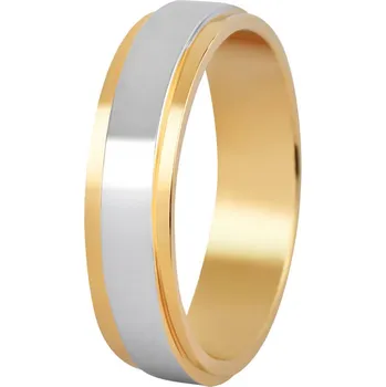Prsten Beneto Dámský bicolor snubní prsten z oceli SPD05 60 mm + 2 měsíce na vrácení zboží