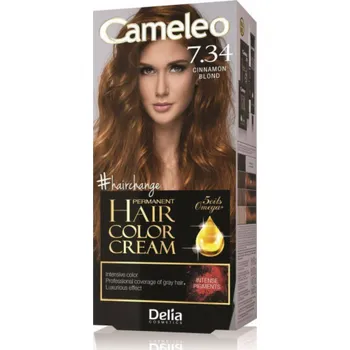 Barva na vlasy Delia Delia Cosmetics Cameleo HCC Permanentní barva Omega+ č. 7,34 Cinnamon Blond 1 bal.