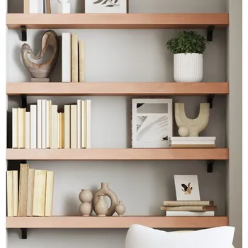 police vidaXL Nástěnná police 100x20x6 cm ošetřený masivní dub [363679] Barva: světle hnědá