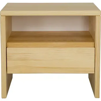 Noční stolek Drewmax SN121 noční stolek masiv borovice (Kvalitní borovicový noční stolek)