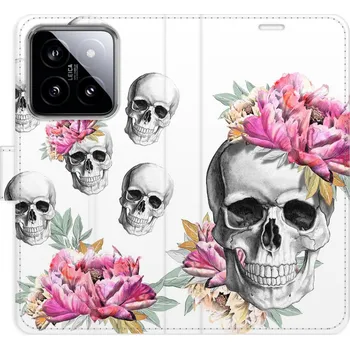 Pouzdro na mobilní telefon Flipové pouzdro iSaprio - Crazy Skull - Xiaomi 14