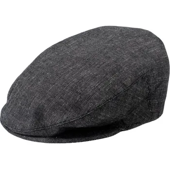 Čepice Fiebig - Headwear since 1903 Džínová černá bavlněná bekovka Velikost: 58 cm