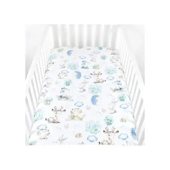 Prostěradlo Prostěradlo bavlněné s gumkou 120/60 cm - zvířátka