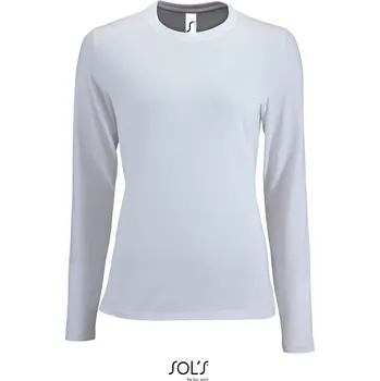 Pánské tričko SOL'S 25.2075 – dámské tričko s dlouhým rukávem bílá - M