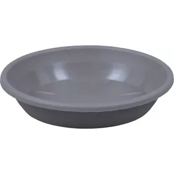 Podmiska Podmiska pod květník SAKURA MODERN plastová matná šedá d16cm NOHEL GARDEN 57756še