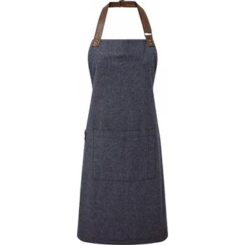 Kuchyňská zástěra Premier Workwear Pracovní zástěra s barvenou bavlněnou přízí s oxfordskou vazbou Barva: modrá námořní (ca. Pantone 2380), Velikost: 72 x 86 cm PW144