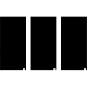 Helma na motorku Nákrčníky Comfy All Black, OXFORD (sada 3 ks, černé)