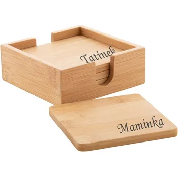 Podtácek Sada podšálků ve stojánku 4 ks