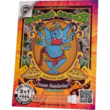 Semeno Cream Mandarine F1 FAST Version® – rychlekvetoucí semena | Sweet Seeds Feminized (Ks): 3 + 1 Zdarma