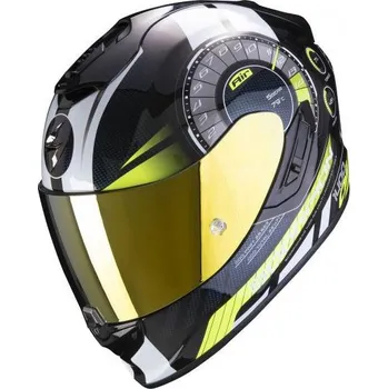 Helma na motorku Moto přilba SCORPION EXO-1400 AIR TORQUE neonově žlutá XXL