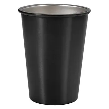 Nerezový hrnek | hrnek na čaj, 500 ml - Černá,350 ml