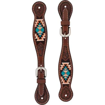 Ostruha Dámské ostruhové řemínky WEAVER Turquoise Cross Aztec