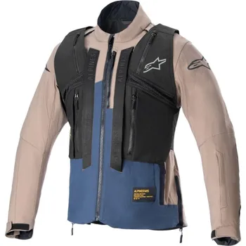 Moto bunda Bunda TECHDURA, ALPINESTARS (černá/hnědá/tmavě modrá) 2026 L