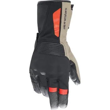 Moto rukavice Rukavice DENALI AEROGEL DRYSTAR, ALPINESTARS (černá/khaki/červená fluo) 2025 S