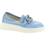 HISPANITAS Dámské modré kožené mokasíny HV243411-AZURE-245 Velikost 38