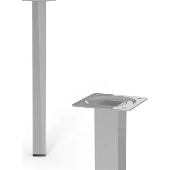 Stolová podnož Walteco Nábytková noha hranatá 25x25x300mm, šedá