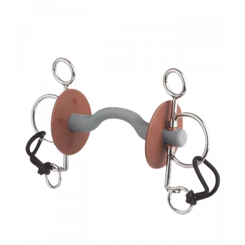 Udidlo pro koně Udidlo pelham BERIS Long Tongue nelomené 18mm soft 120 mm