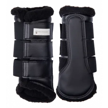 Ochrana nohy a ocasu Drezurní chrániče Waldhausen s beránkem černá XL