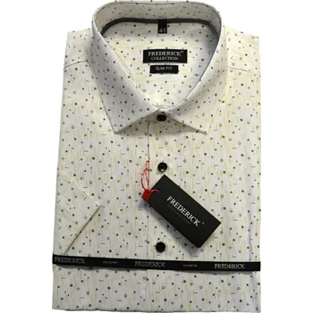 Pánská košile Pánská košile s krátkým rukávem - střih SLIM - vzor F571 - 39