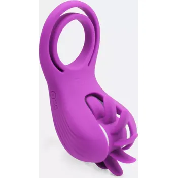 Návlek na penis Párový kroužek na penis S-Hande Wind s 10 hebkými jazýčky