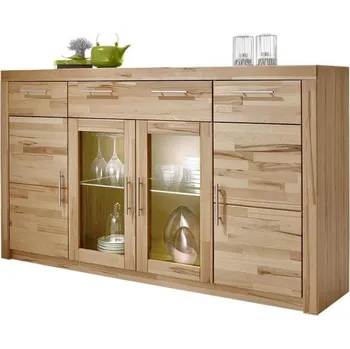 Komoda Prosklená komoda Highboard BUK masiv - STEFI STEFI13
