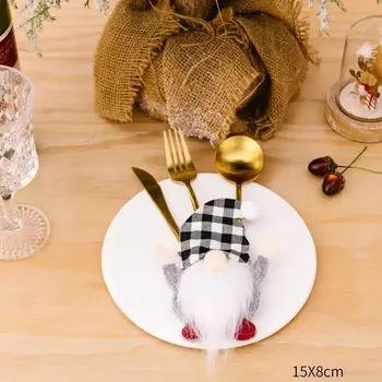 Vánoční dekorace Obal na příbor | vánoční dekorace na stůl - 24