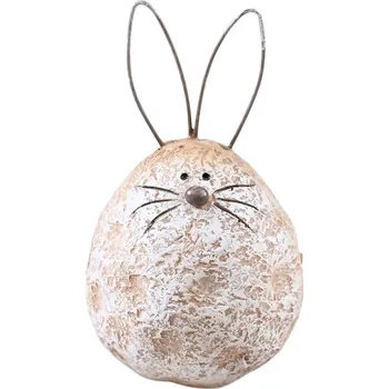 Velikonoční dekorace Det Gamle Apotek Velikonoční zajíc,10x5,5 cm světle hnědý