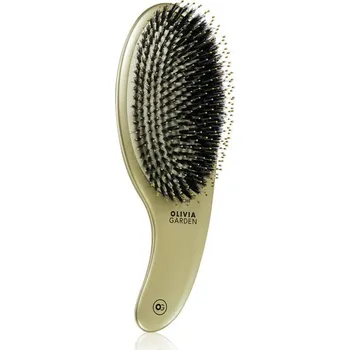 kartáč na vlasy Olivia Garden Expert CURVE Board&Nylon Gold kartáč na vlasy s nylonovými a kančími štětinami 1 ks