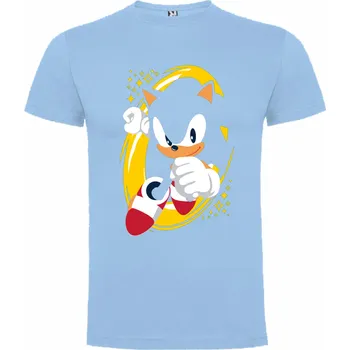 Trička Ježek Sonic Obrys Barva: Nebesky modrá/Světle modrá, Velikost: 134/140 - 9/10let