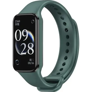 Příslušenství k chytrým hodinkám Silikonový Pásek Na Xiaomi Band 8 Active Barva: Tmavě Zelená