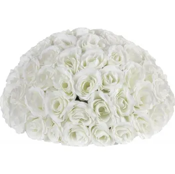 Party dekorace Santex Dekorace na stůl - Bílé růže Ø 40 cm