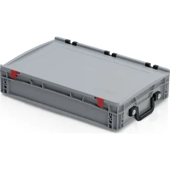 Přepravka na jídlo Přepravka EURO s víkem 60x40x13,5 - 2 madla na krátké straně