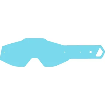 Motocyklové brýle Strhávací slídy plexi pro brýle 100% řady RACECRAFT/ACCURI/STRATA dospělé, Q-TECH (10 vrstev v balení, čiré)