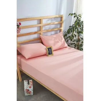 Prostěradlo Růžové napínací bavlněné prostěradlo a povlak na polštář v sadě 180x200 cm – Mila Home ID_1566992