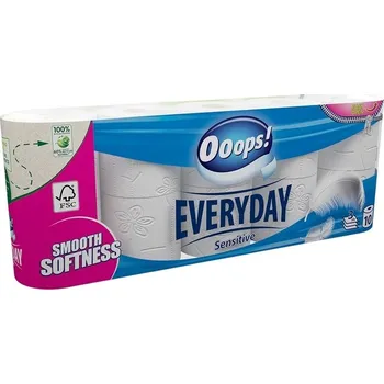 Toaletní papír Toaletní papír 3 vrstvý 15 m Ooops bíly